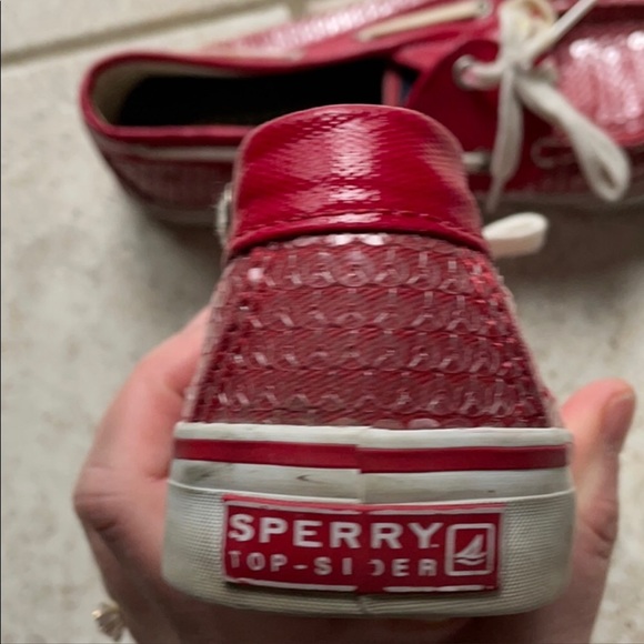 HOST PICK Sperry Women's Bahama 2-Eye Red Sequin - Picture 7 of 8